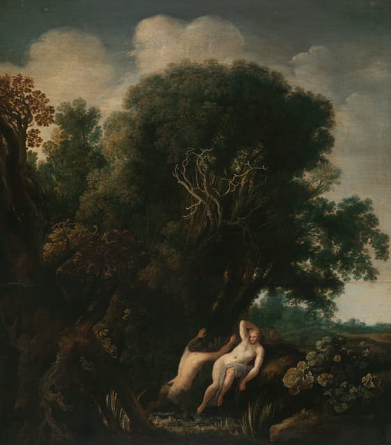 Moyses van Uyttenbroek - A Bathing Nymph Taken by Surprise by a Satyr