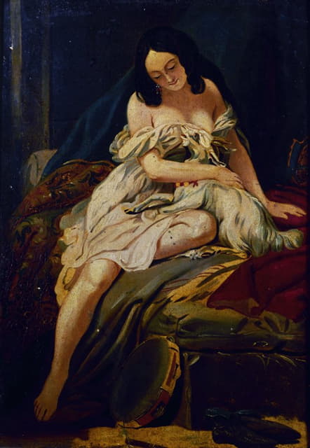 “拉埃斯梅拉达和她的山羊”绘画素描