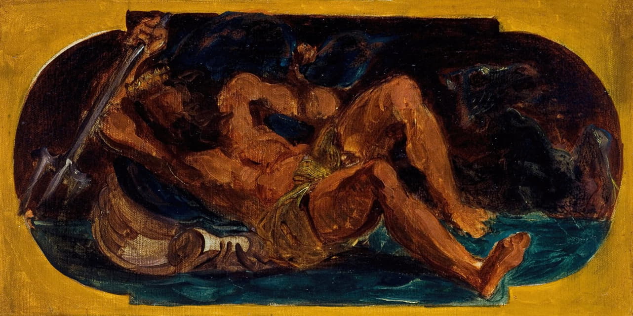 Eugène Delacroix - Neptune apaisant les flots