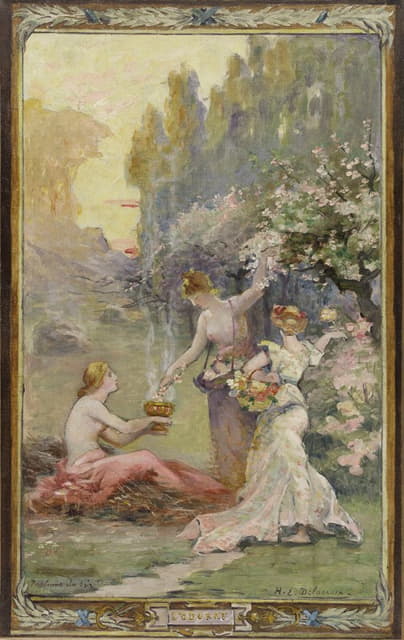 Henri-Eugène Delacroix - L’odorat – Parfums du soir