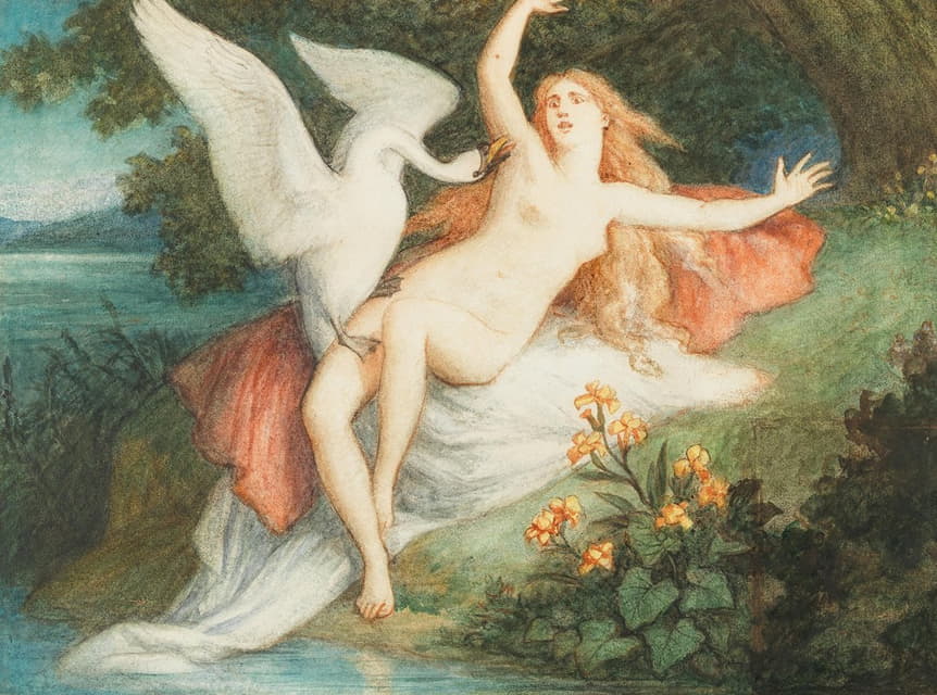 Christian Griepenkerl - Leda with the Swan