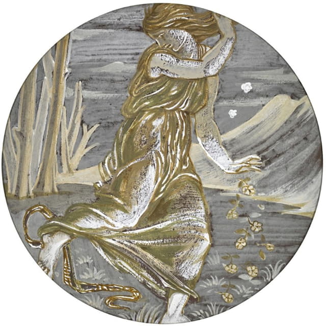 Sir Edward Coley Burne-Jones - Eurydice Bitten by a Serpent