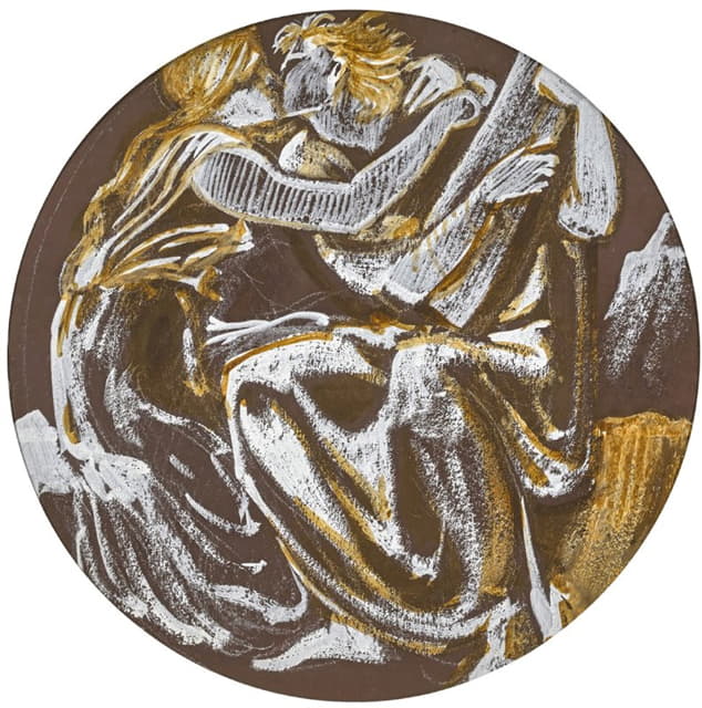Sir Edward Coley Burne-Jones - Orpheus and Eurydice Reunited