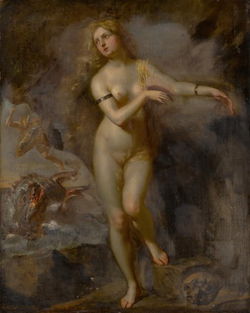 Flemish School - Andromeda rescued by Perseus