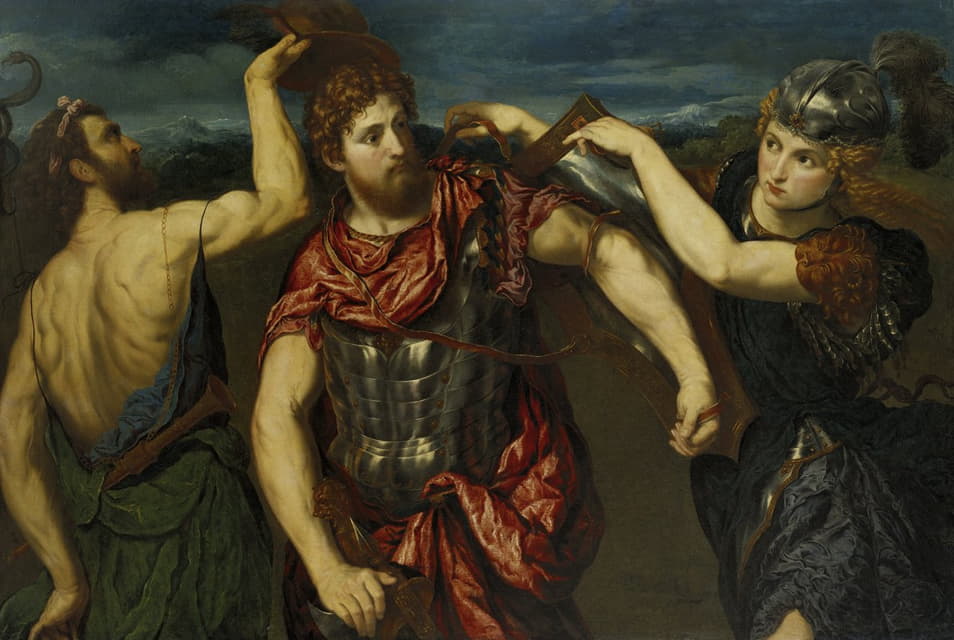 Paris Bordone - Perseus Armed by Mercury and Minerva