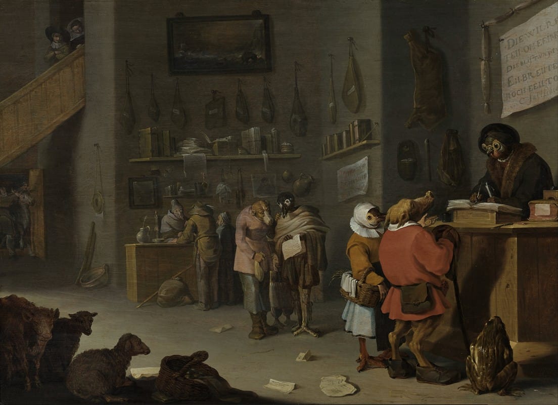 Cornelis Saftleven - ‘Who sues for a cow’