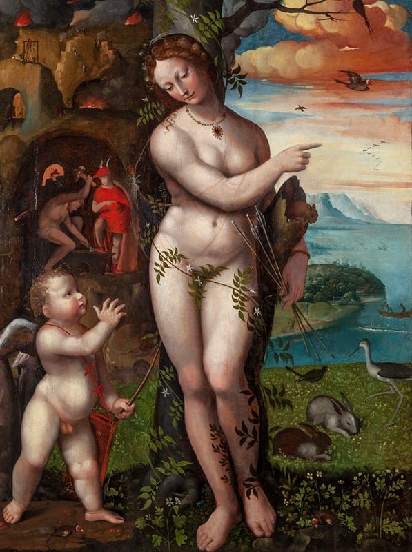 Domenico Beccafumi - Venus and Cupid