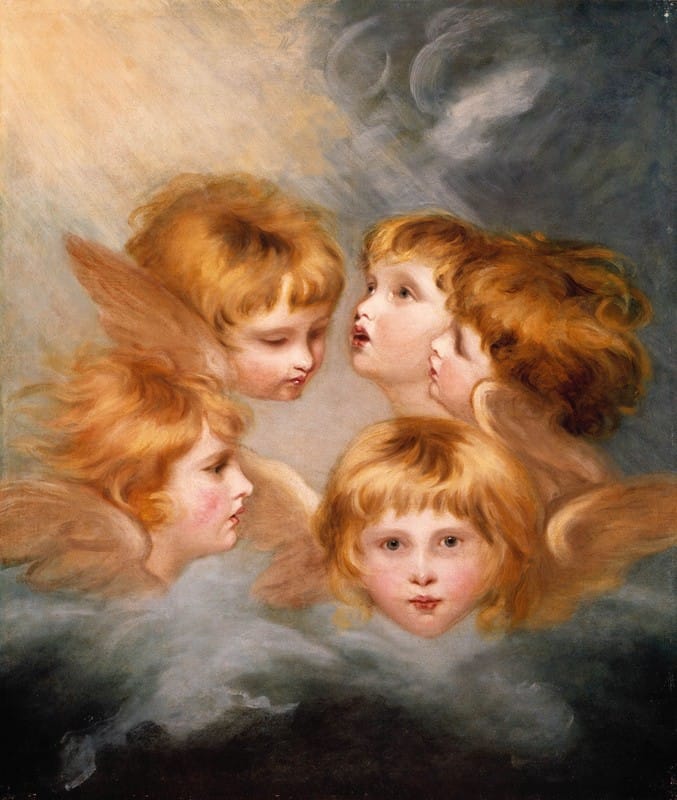 Sir Joshua Reynolds - Heads of Angels; Miss Frances Gordon