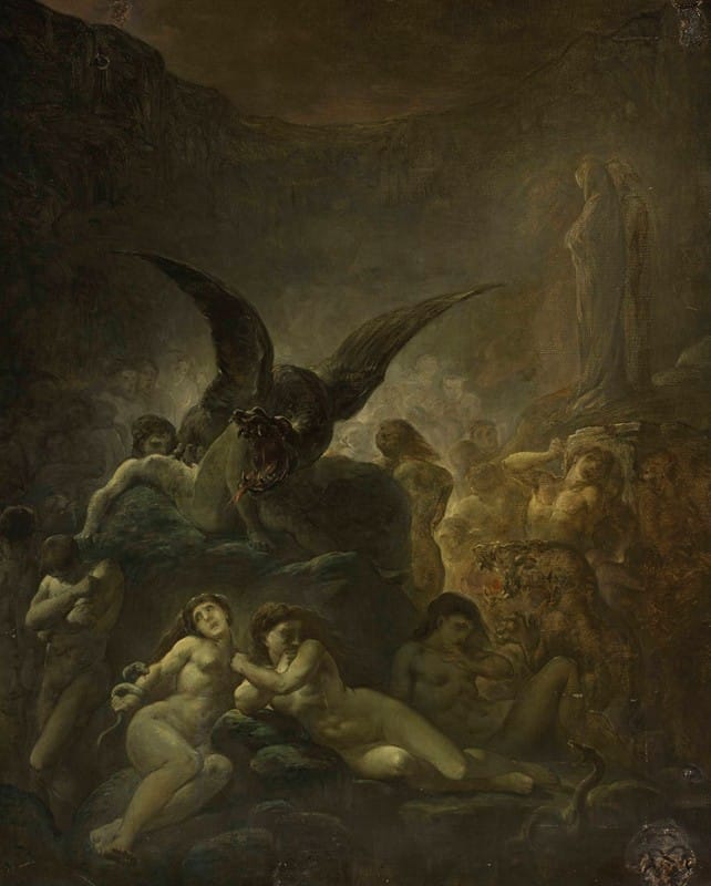 Cyprian Kamil Norwid - Allegorical scene – from Dante’s Inferno