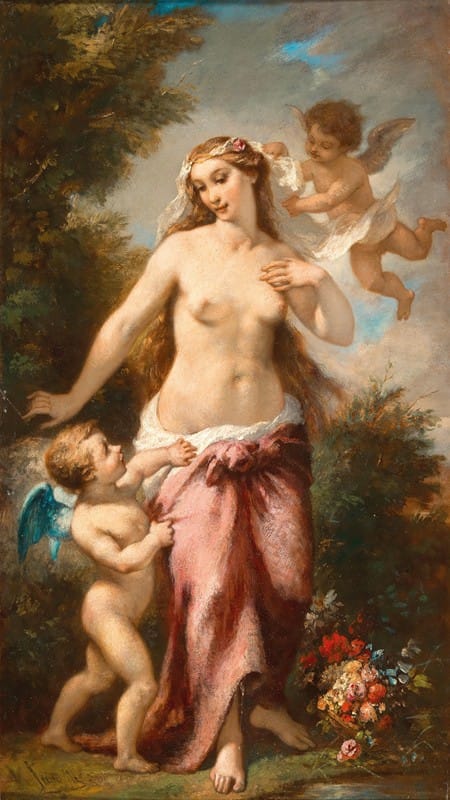 Eugene Claude Jandelle - Adorning Venus