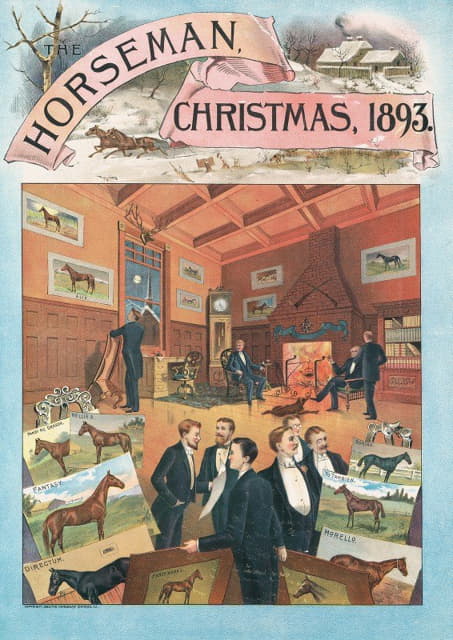 Anonymous - Horseman, Christmas, 1893