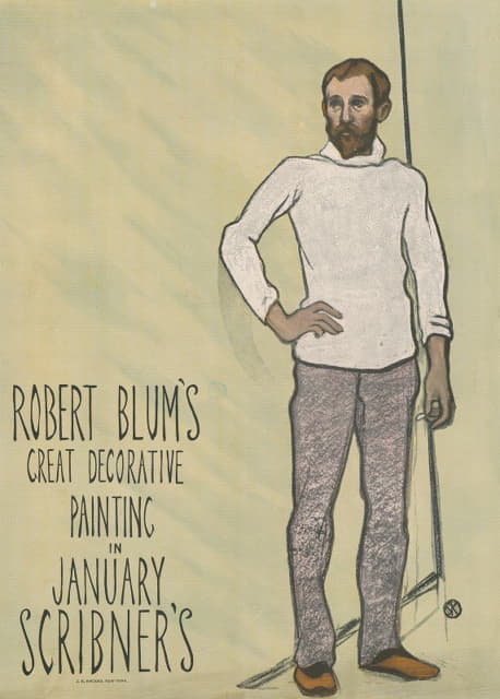 罗伯特·布鲁姆（Robert Blum）在斯克里布纳（Scribner）一月份创作的伟大装饰画