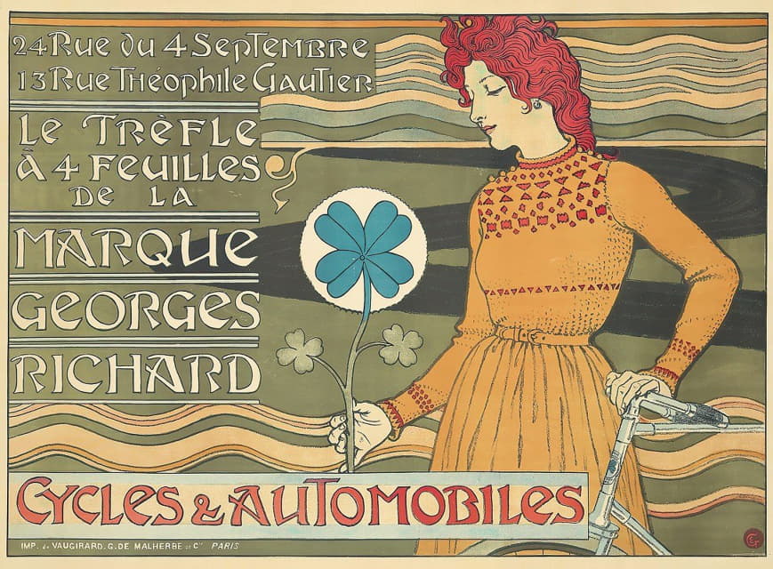 Eugène Grasset - Marque Georges Richard, Cycles & Automobiles