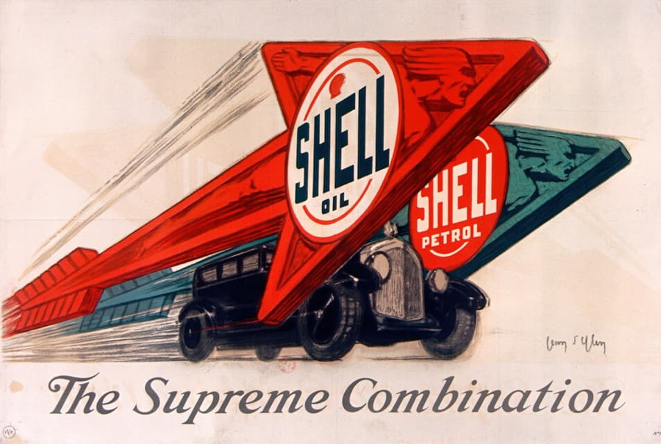 Jean d'Ylen - Shell oil – Shell petrol – The supreme combination