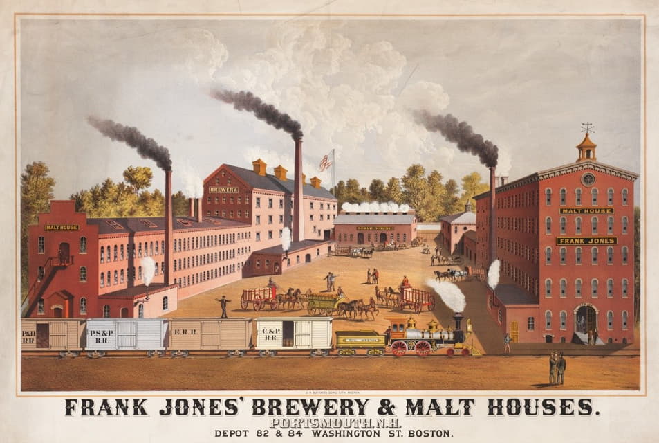新罕布什尔州朴茨茅斯弗兰克·琼斯啤酒厂和麦芽屋。