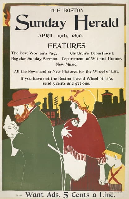 波士顿星期日先驱报。1896年4月19日。