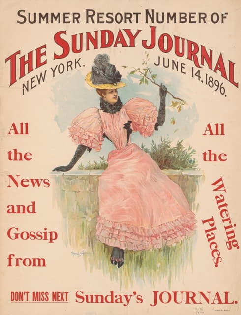 《星期日日报》的避暑胜地编号，纽约，1896年6月14日