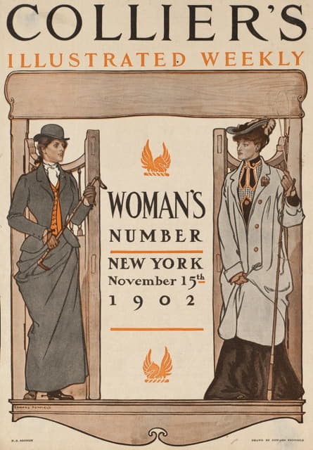 科利尔画报周刊。女子号码，纽约，1902年11月15日。