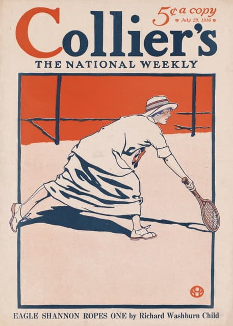 Edward Penfield - Collier’s, the national weekly, Eagle Shannon ropes one by Richard Washburn Child