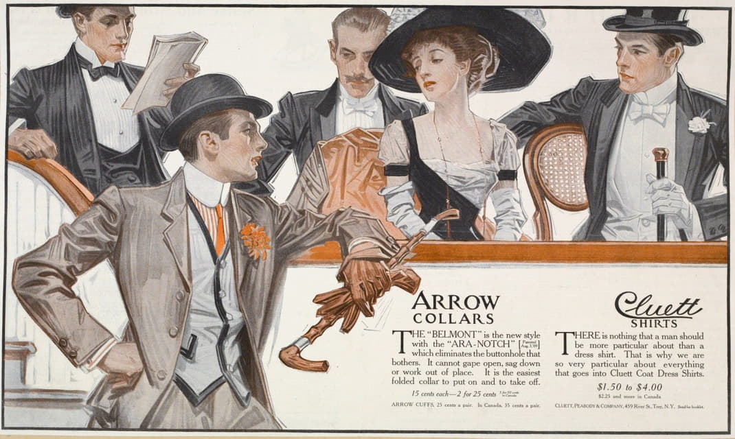 J.C. Leyendecker - Arrow collars, Cluett shirts