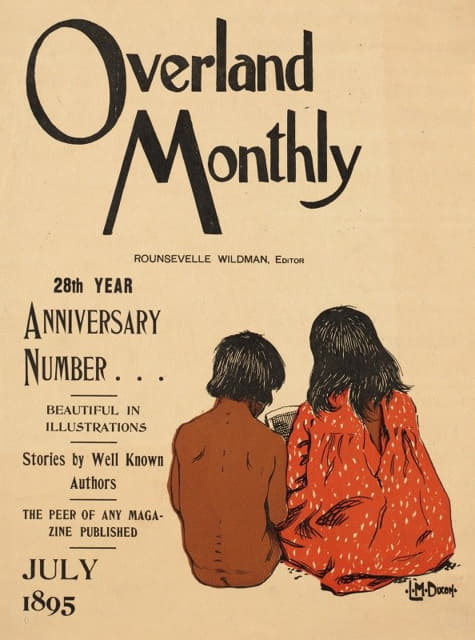 Maynard Dixon - Overland monthly, 28th year anniversary number… July 1895