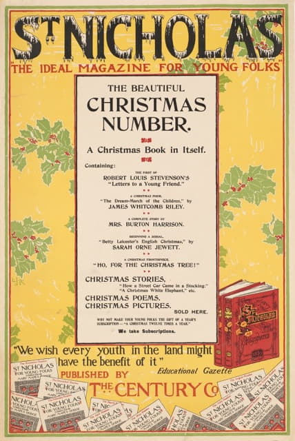 Louis Rhead - St. Nicholas, the beautiful Christmas number.