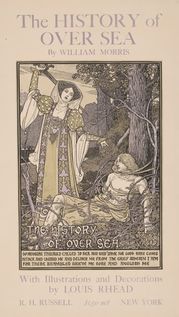 Louis Rhead - The history of over sea by William Morris