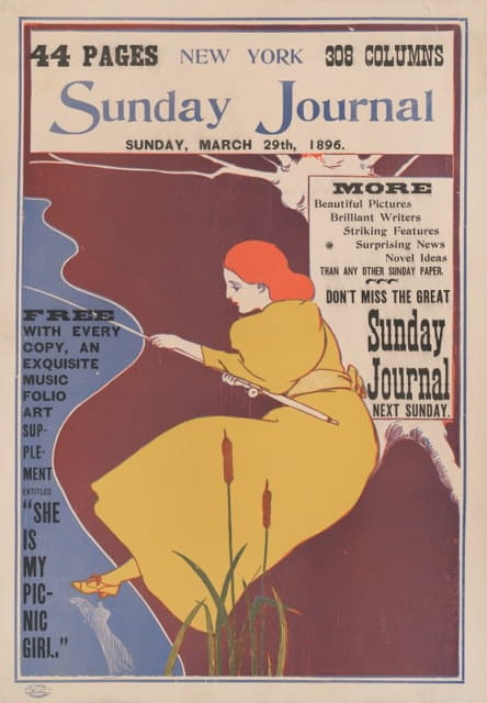 《纽约星期日日报》，1896年3月29日星期日。