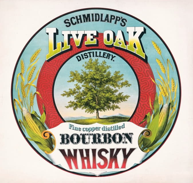 Ehrgott & Krebs, Steam Lith. - Schmidlapp’s live oak distillery, fine copper distilled bourbon whisky