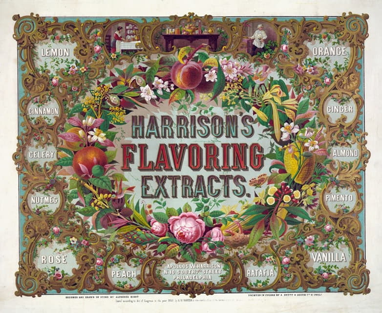 Alphonse Bigot - Harrison’s flavoring extracts. Phila.