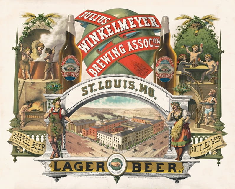 Julius Winkelmeyer酿酒协会，密苏里州圣路易斯，淡啤酒
