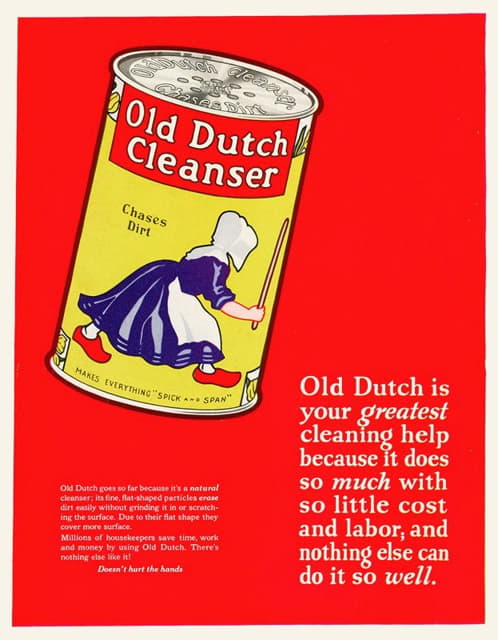 老荷兰清洁剂，追逐污垢
