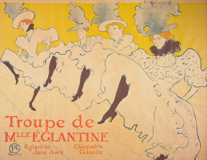 Henri de Toulouse-Lautrec - Mademoiselle Eglantine’s Troupe