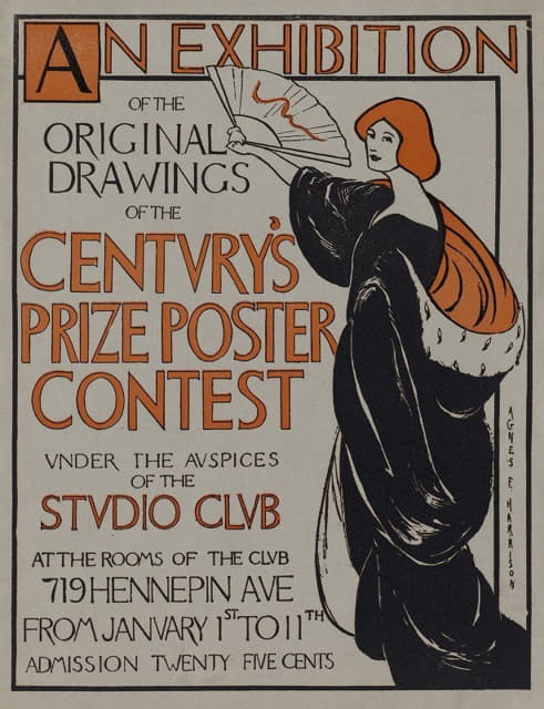 Agnes F. Harrison - An exhibition of the original drawings of the Century’s prize poster contest