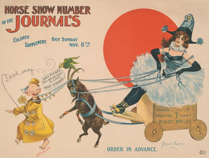 Archie Gunn - Horse show number of the Journal’s colored supplement