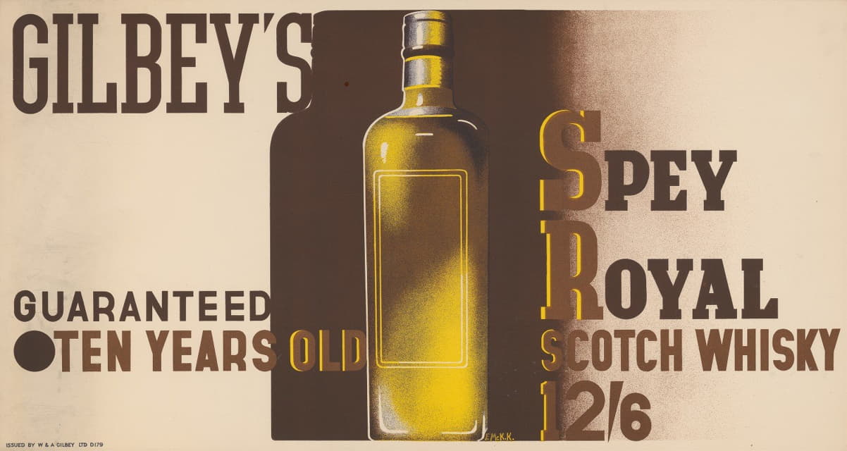 Edward McKnight Kauffer - Gilbey’s Spey Royal Scotch Whiskey