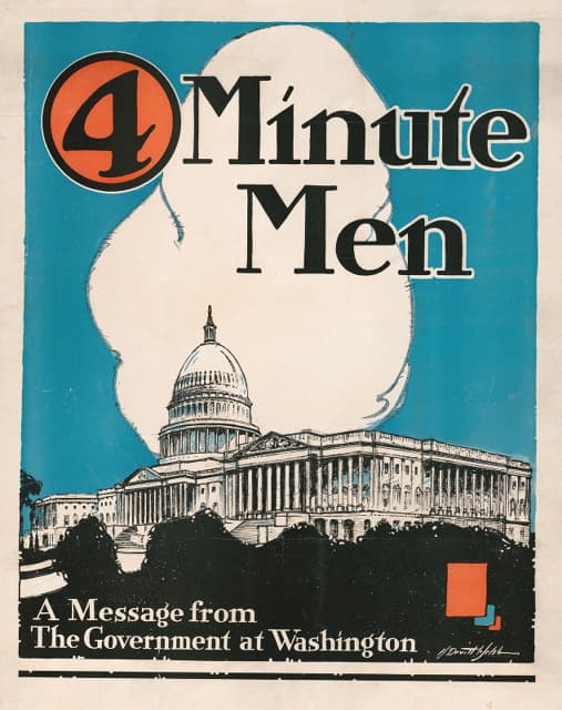 Horace Devitt Welsh - 4 minute men, a message from the government at Washington Committee on Public Information
