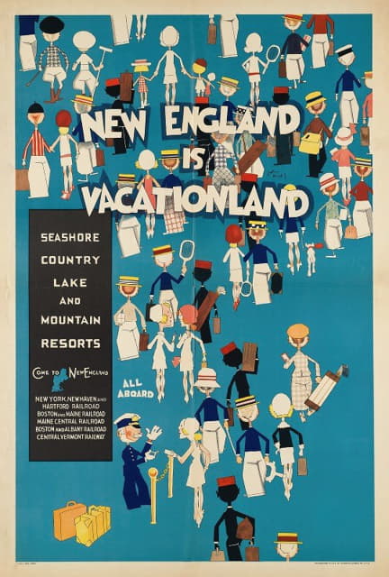 John Held, Jr. - New England is vacationland