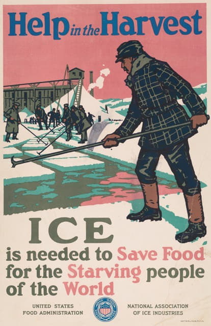 为了给世界上饥饿的人们保存食物，需要帮助收割冰