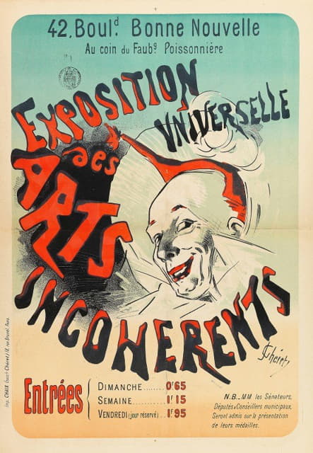 Jules Chéret - Exposition Universelle Des Arts Incoherents