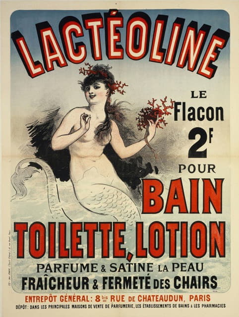 Jules Chéret - Lacteoline,Bain Toilette, Lotion