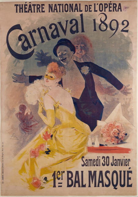 Jules Chéret - Theatre National De L’opera Carnaval 1892
