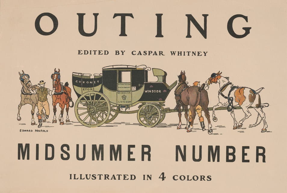 Edward Penfield - Outing edited by Caspar Whitney
