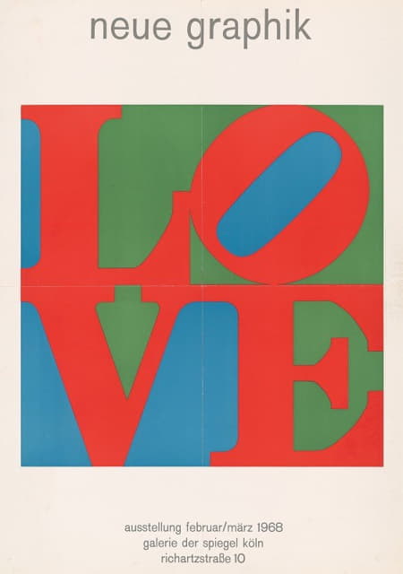 Robert Indiana - Love. Neue graphik