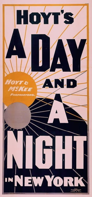 Strobridge and Co - Hoyt’s A day and a night in New York