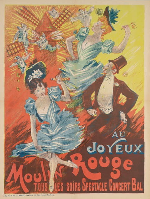 G. Pescheux - Au Joyeux Moulin Rouge Tous Les Soirs Spectacle Concert