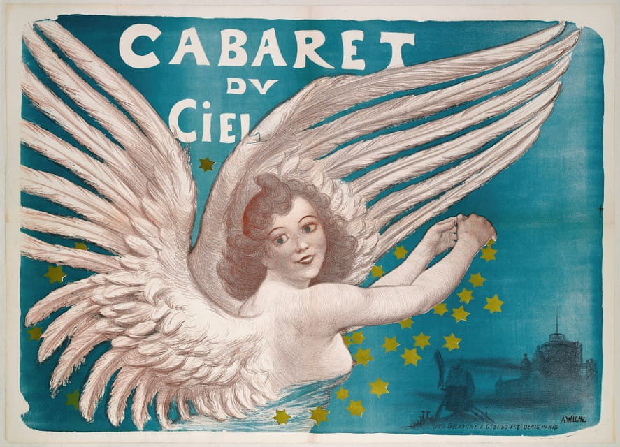 Adolphe Léon Willette - Cabaret Du Ciel