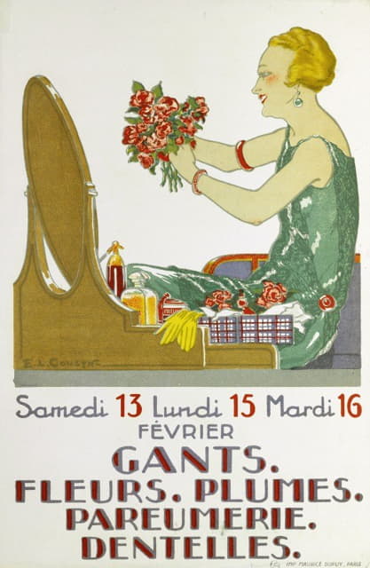 E. L. Cousyn - Gants. Fleurs. Plumes. Parfumerie. Dentelles.