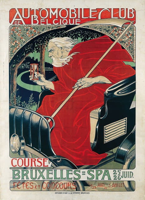 Georges Gaudy - Automobile Club Belgique. Course Bruxelles – Spa