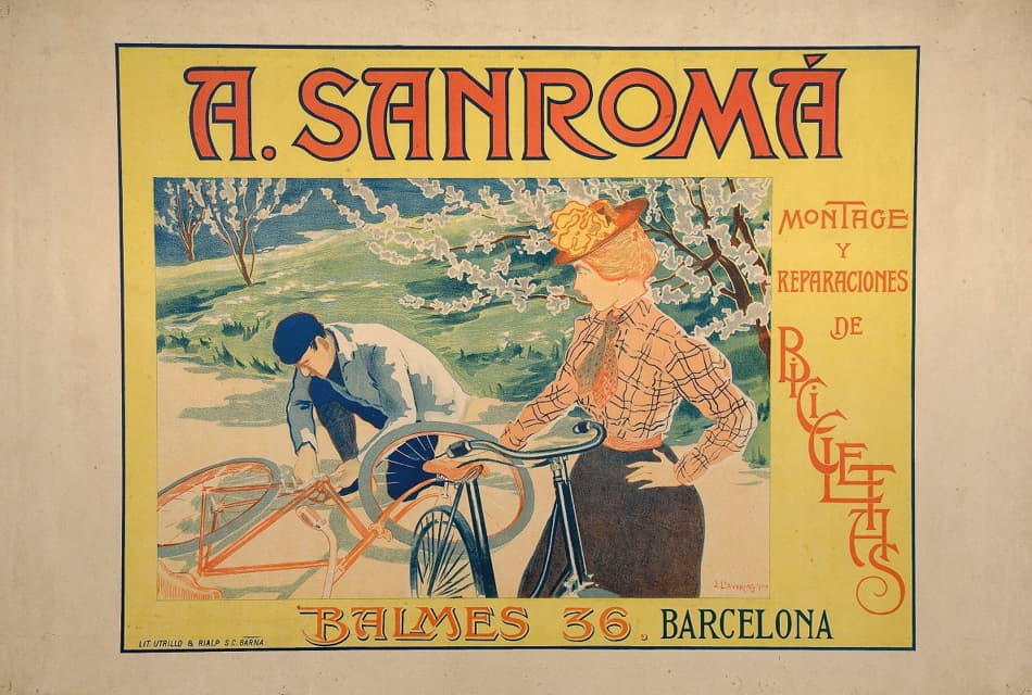 A、桑罗马。自行车的装配和修理